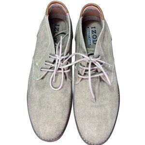 Izod Mens Linen Blend Chukka Boots Size 9.5M Beige